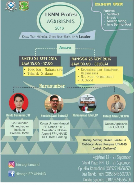 LKMM Profesi Agribisnis 2016