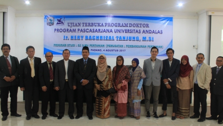 Ujian Terbuka Dosen Agribisnis Dr. Ir. Hery Bachrizal Tanjung, M.Si